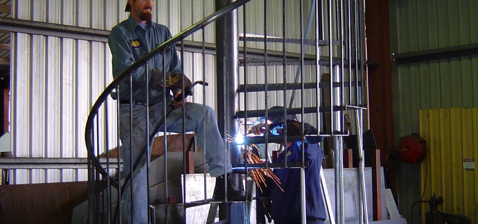 External spiral staircase – Sovereign Island External spiral staircase – Sovereign Island